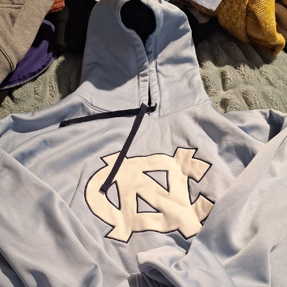 Majestic Light Blue Hoodie with White Logo